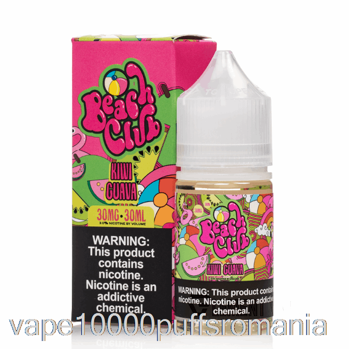 Vape Romania Kiwi Guava - Saruri De Club De Plaja - 30ml 50mg